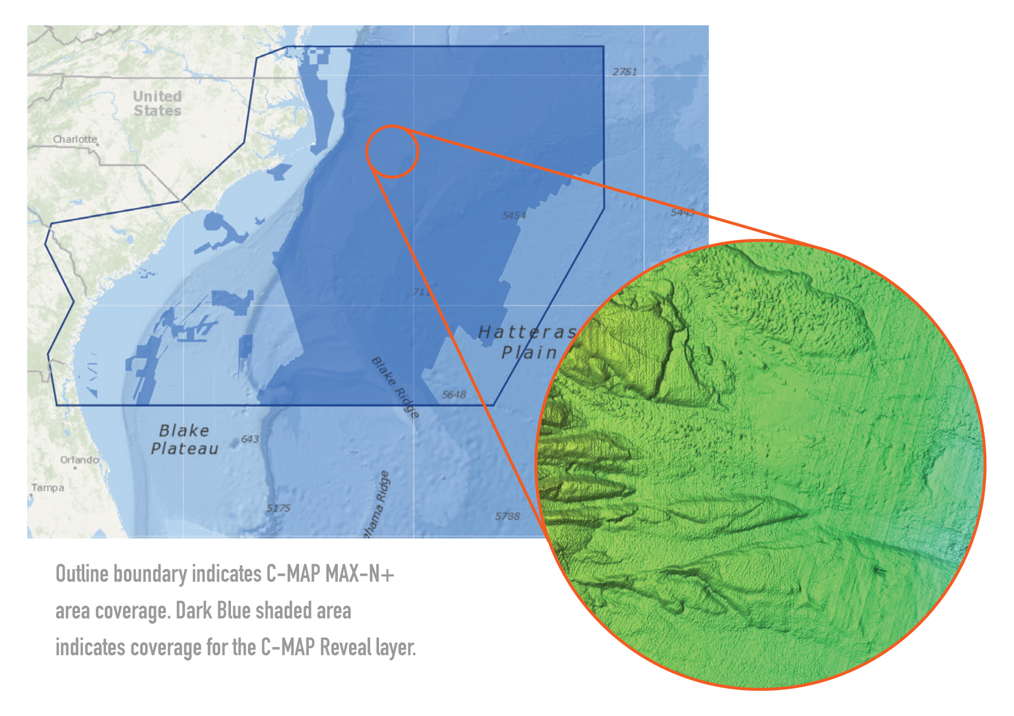 C-MAP Reveal SD Card Map Chart - US Atlantic VA-FL | BoondockGear.com